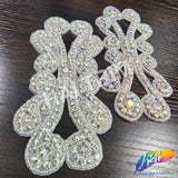 Beaded Rhinestone Motif Applique, RA-211
