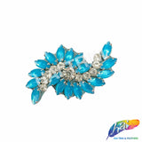 Fancy Wavy Rhinestone Motif Applique, RA-082