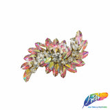 Fancy Wavy Rhinestone Motif Applique, RA-082