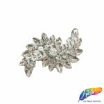 Fancy Wavy Rhinestone Motif Applique, RA-082