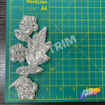 Beaded Rhinestone Flower Motif Applique on Felt, RA-252