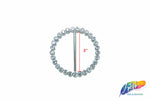 2" Round Rhinestone Buckle with Bar, RB-001