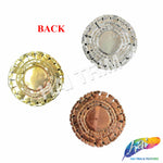 2" Crystal Round Rhinestone Buckle with Glass Stone, RB-051