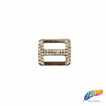 Rounded Square Rhinestone Buckle (2 pieces), RB-056