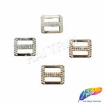Rounded Square Rhinestone Buckle (2 pieces), RB-056