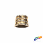Gold/Crystal Bead Rhinestone Buckle (2 pieces), RB-057