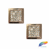 Square Rhinestone Buckle (2 pieces), RB-060