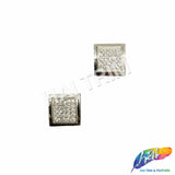 Square Rhinestone Buckle (2 pieces), RB-060