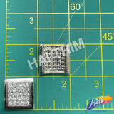 Square Rhinestone Buckle (2 pieces), RB-060