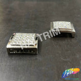 Square Rhinestone Buckle (2 pieces), RB-060