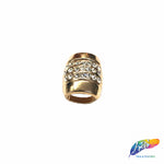 Tube Bead Rhinestone Buckle (2 pieces), RB-061