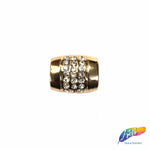 Tube Bead Rhinestone Buckle (2 pieces), RB-061