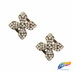 Gold/Crystal Cross Rhinestone Buckle (2 pieces), RB-063