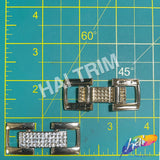 Gold/Crystal Rhinestone Buckle (2 pieces), RB-069