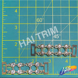 Gold/Crystal Rhinestone Connector (2 pieces), RB-078