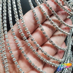 Crystal Rhinestone Cupchain Mermaid Body Chain Dress, RD-100