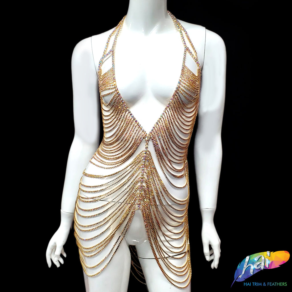 Full body chain dress hotsell