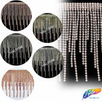 4 1/2" Multi-level Crystal Rhinestone Cupchain Fringe, RF-038