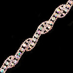 3/4" Swirl Crystal Rhinestone Trim, RT-011