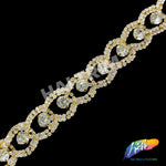 3/4" Swirl Crystal Rhinestone Trim, RT-013-1