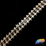 1/2" Rhinestone Bead Cupchain Trim, RT-025