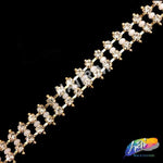 1/2" Rhinestone Bead Cupchain Trim, RT-025