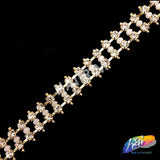 1/2" Rhinestone Bead Cupchain Trim, RT-025