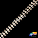 1/2" Bead Rhinestone Cupchain Trim, RT-026