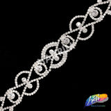 1 1/4" Crystal Rhinestone Trim, RT-030