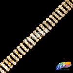 3/8" Horizontal Bar Rhinestone Cupchain Trim, RT-036