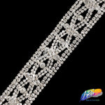 1 1/8" Crystal Rhinestone Trim, RT-042