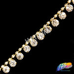 3/8" Crystal Rhinestone Cupchain Trim, RT-058