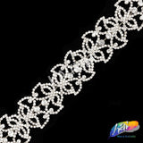 1 3/8" Butterfly Rhinestone Trim, RT-078