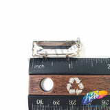 10x30mm Crystal Rectangle Sew-on Rhinestone w/ Metal Setting