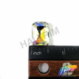 13x18mm Crystal AB Rectangle Sew-on Rhinestone w/ Metal Setting
