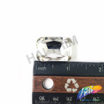 20x28mm Crystal Rectangle Sew-on Rhinestone w/ Metal Setting