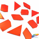 Red Cut Mirror Stones (Red-003)
