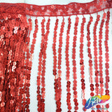 Color AB Sequins Fringe (6" 12" 16"), SEQ-001 AB
