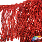 6" Sequins Fringe with Clustered Sequins Bias Tape, SEQ-002