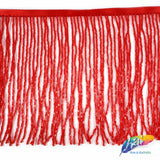 6" Beaded Fringe with 2-3mm Bugle Beads, FR-013