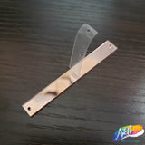 Rose Gold Rectangle Mirror Stones