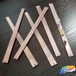 Rose Gold Rectangle Mirror Stones