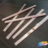 Rose Gold Rectangle Mirror Stones