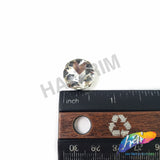 16mm Crystal Round Sew-on Rhinestone w/ Metal Setting