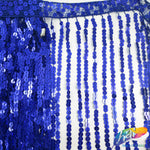 Color AB Sequins Fringe (6" 12" 16"), SEQ-001 AB