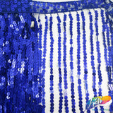 Color AB Sequins Fringe (6" 12" 16"), SEQ-001 AB