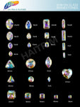 20x30mm Crystal AB Teardrop Sew-on Rhinestone w/ Metal Setting