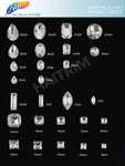 24mm Crystal Octagon Sew-on Rhinestone w/ Metal Setting