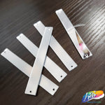 Silver Rectangle Mirror Stones