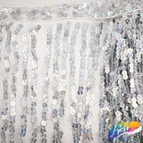 Color AB Sequins Fringe (6" 12" 16"), SEQ-001 AB